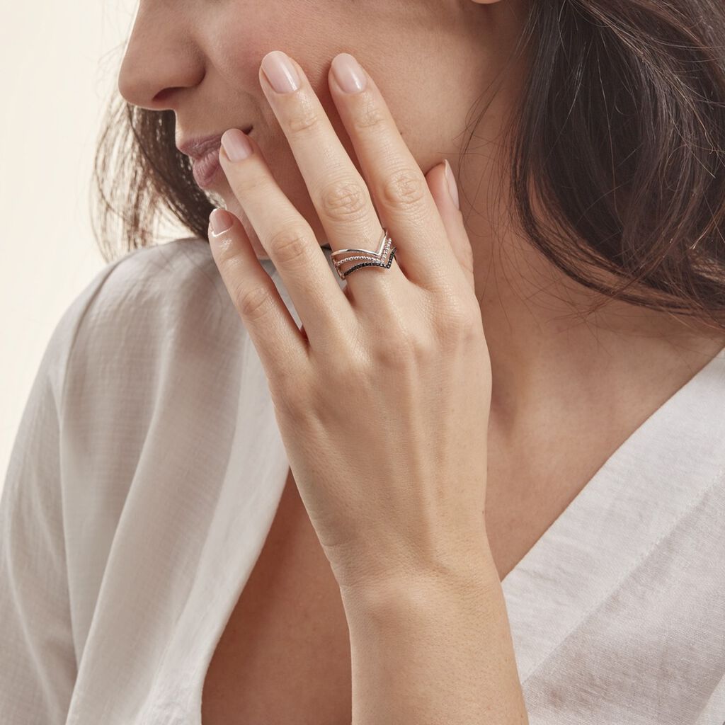 Bague Irina Argent Blanc Oxyde De Zirconium
