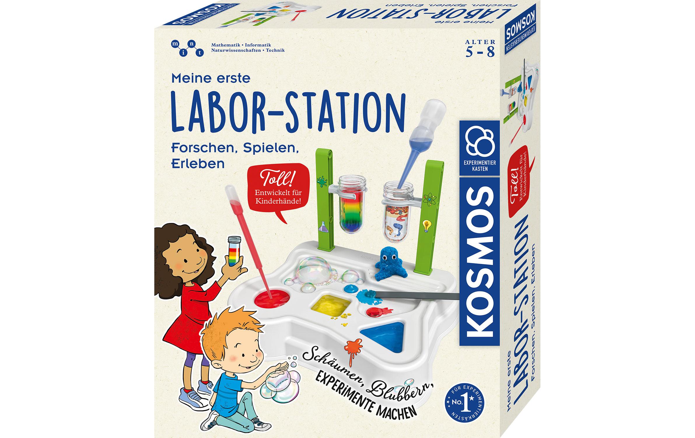 Experimentierkasten Meine erste LaborstationChemiestation mit zwei Säulen zum Forschen, Spielen und Erleben