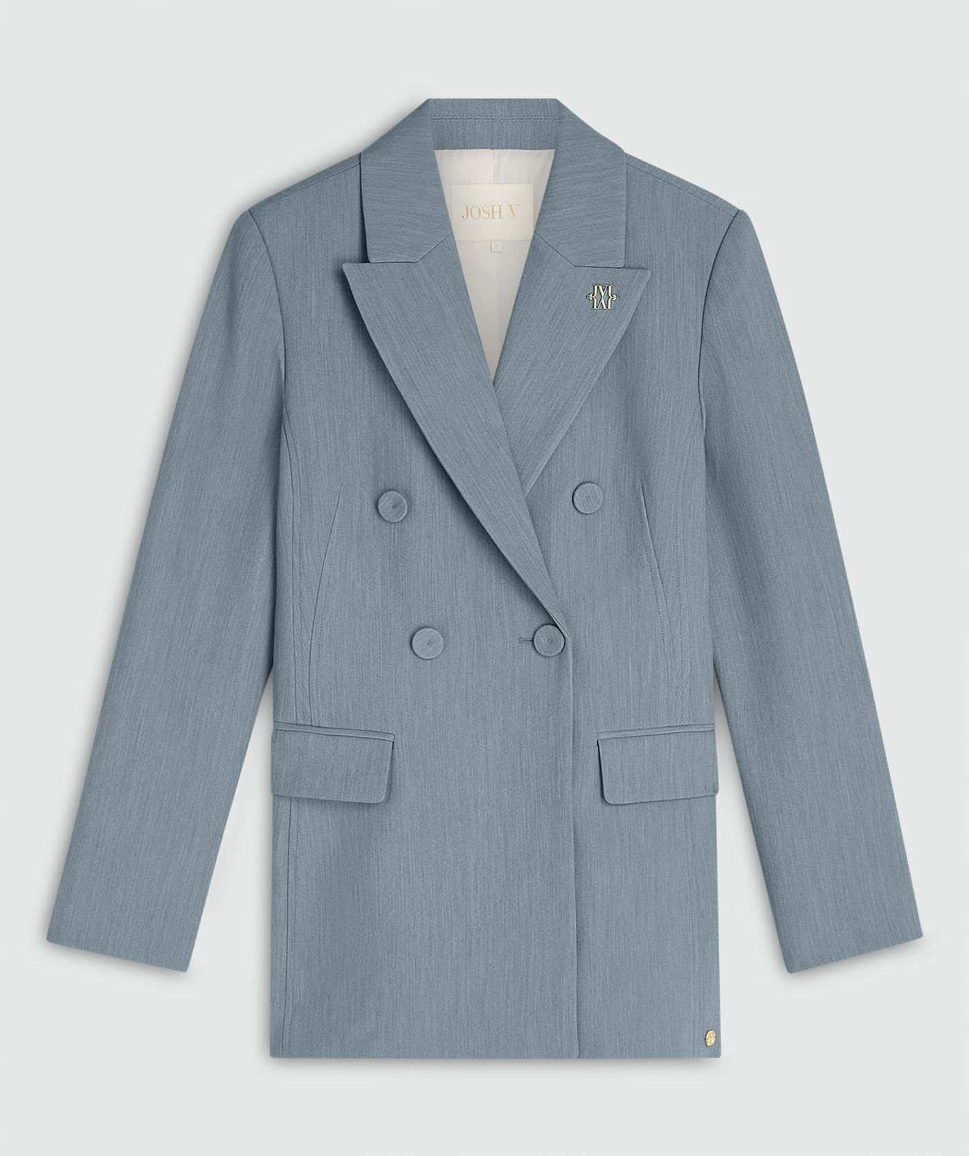 JV-KASSIDY fitted blazer - sky blue melange