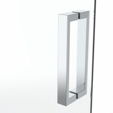 van Rijn ST02 hoekcabine 98x98cm met draaideuren chroom