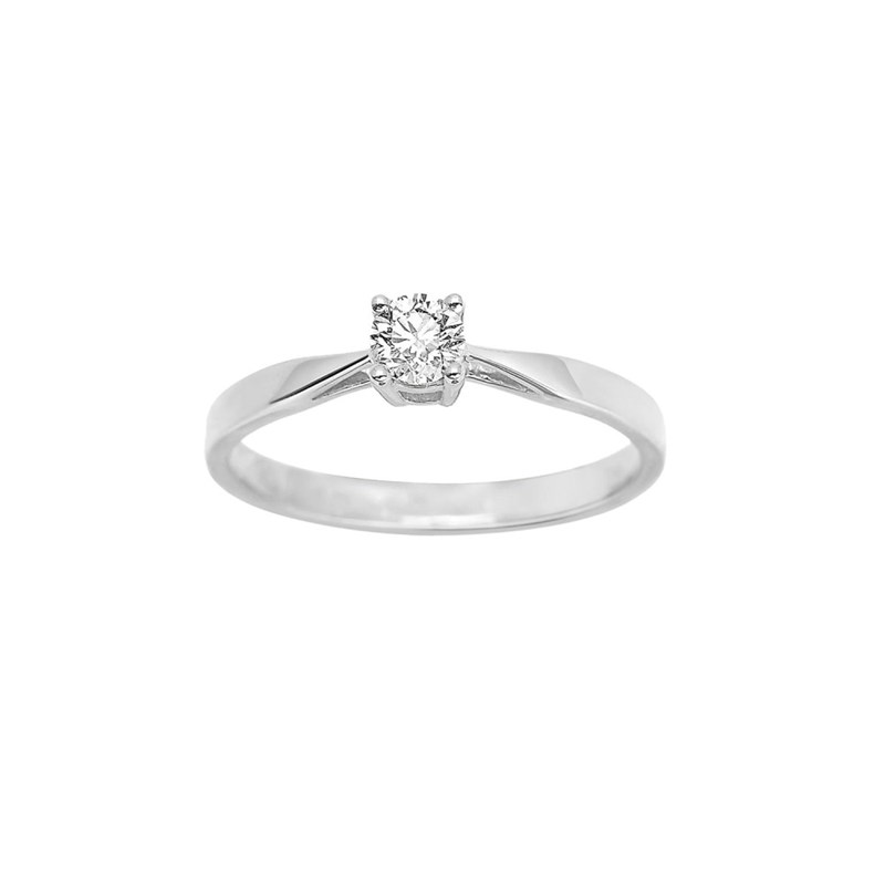 Bague Femme - Or 18 Carats - Diamant 0,23 Carats