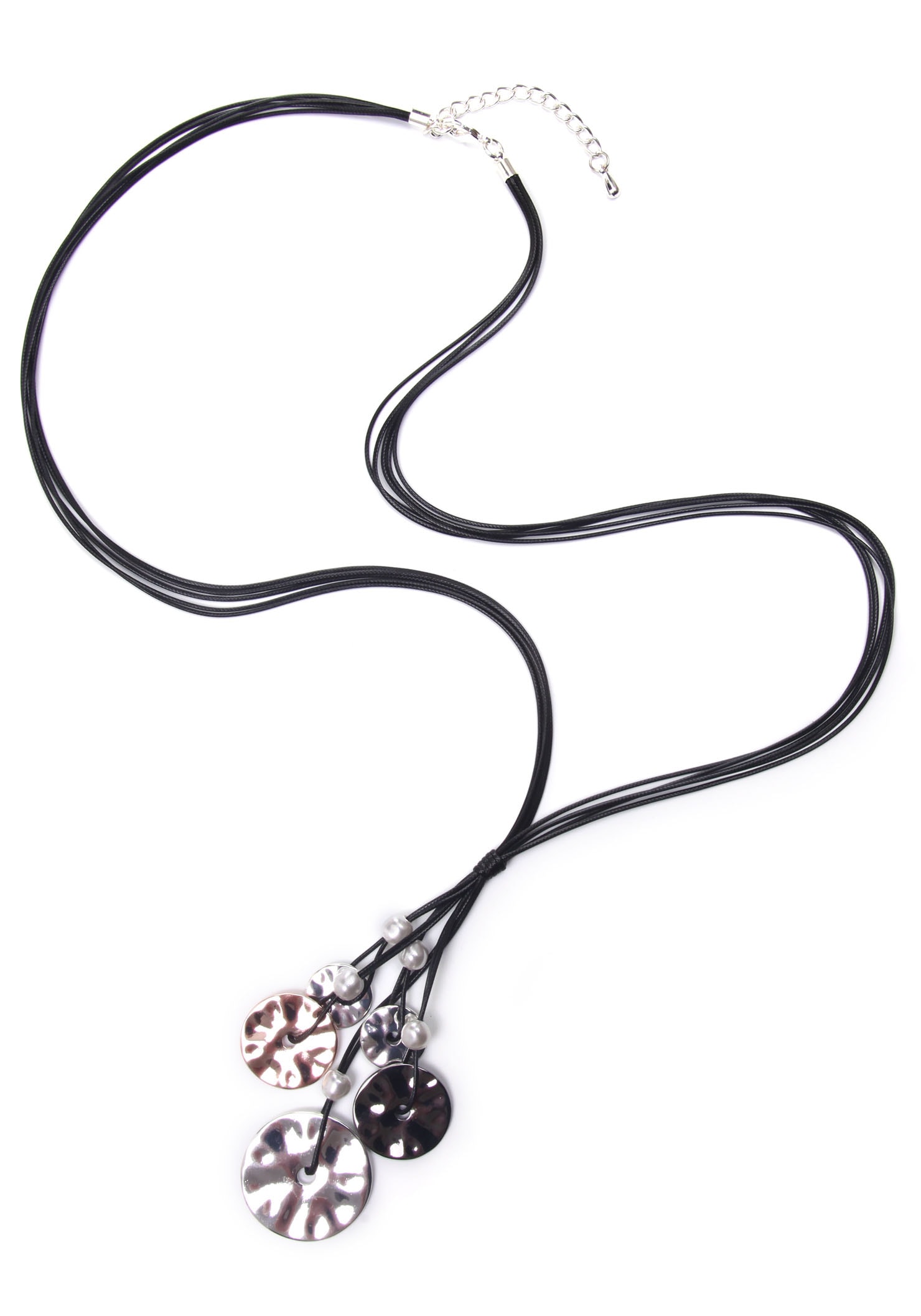 Firetti Kette mit Anhänger »mehrreihig, runde Elemente« mit Acrylperle