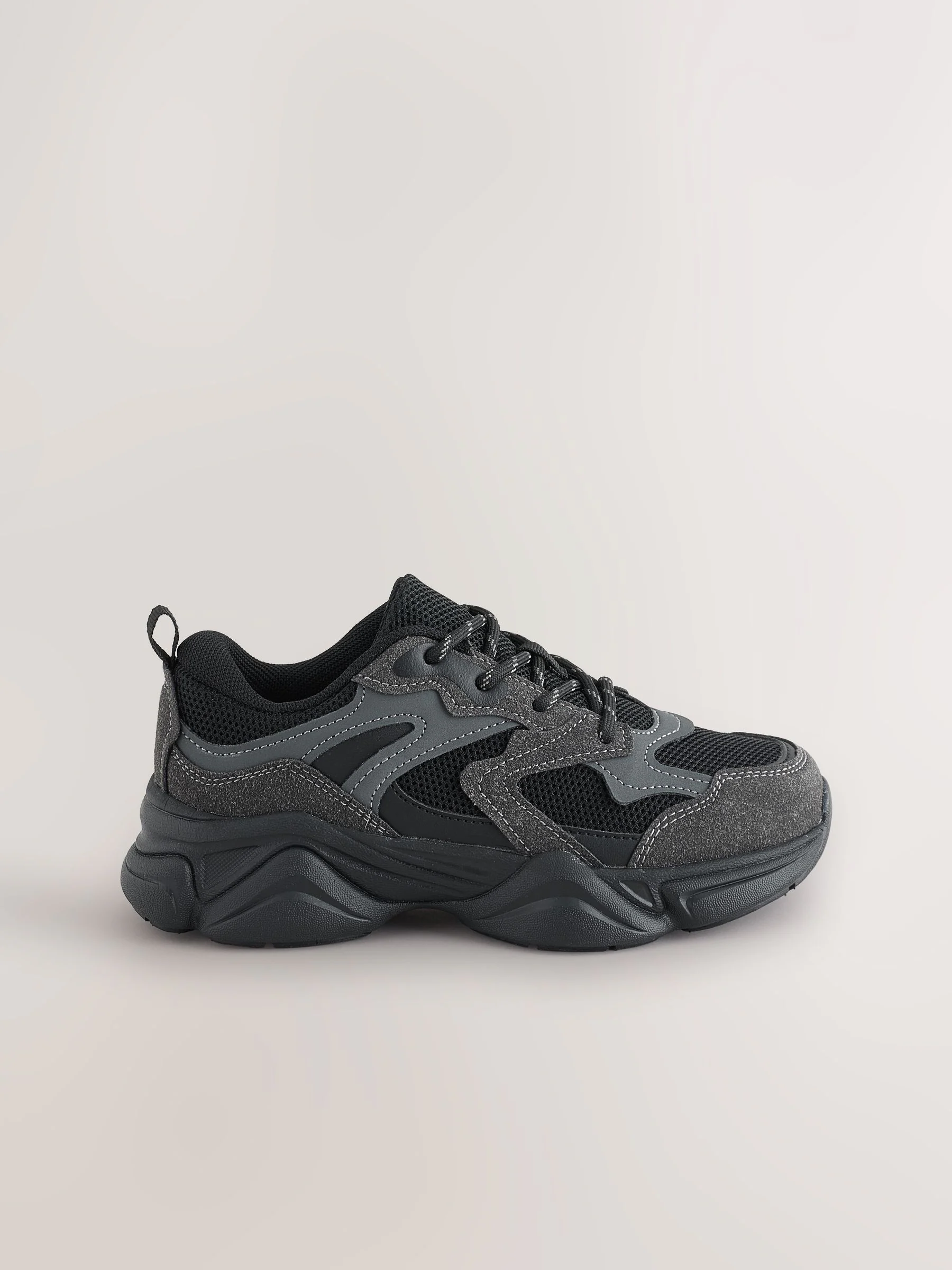 Zwart - Sneakers met veters