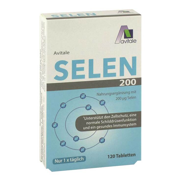 Selen 200 µg Tabletten von Avitale, 120 St