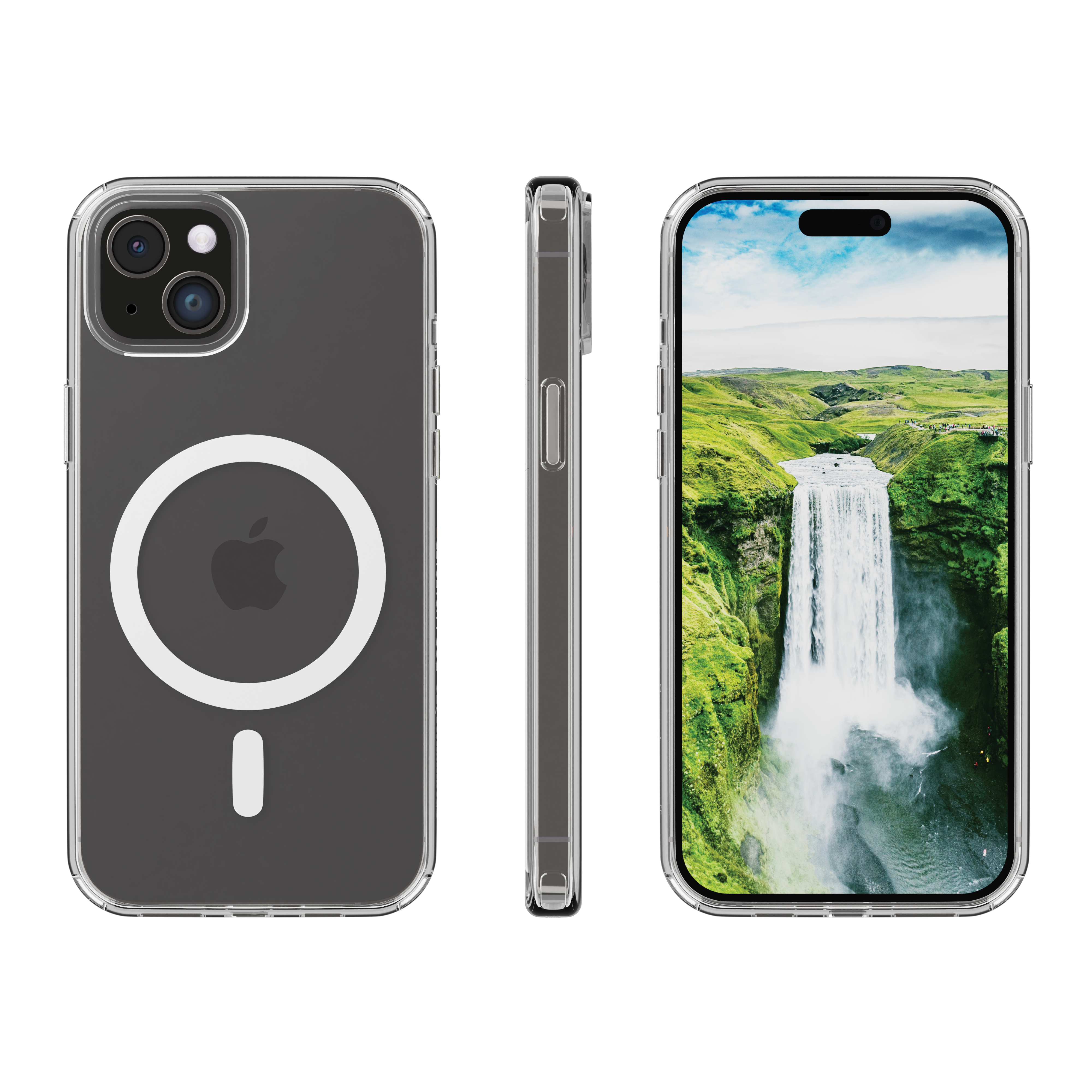 iPhone 14 Hardcase Hülle Clear Case Iceland Ultra D3O MagSafe Recycled (IU61CL001901) - Transparent
