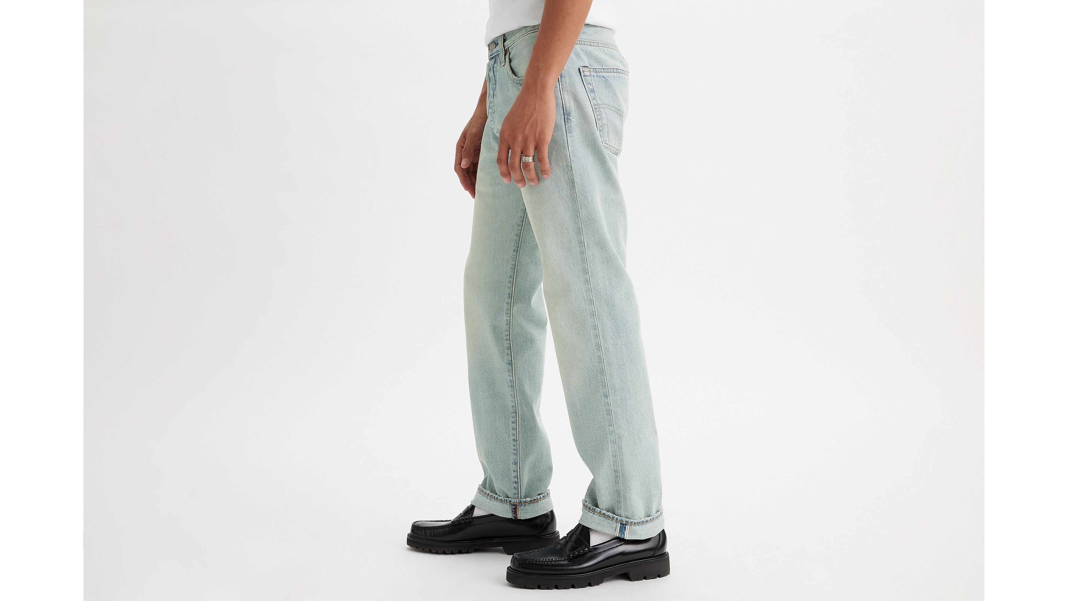 Jean 501® Original lisière selvedge - Light Indigo Worn In - Bleu