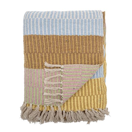 Bloomingville Isnel Plaid, Yellow, 130x160 cm