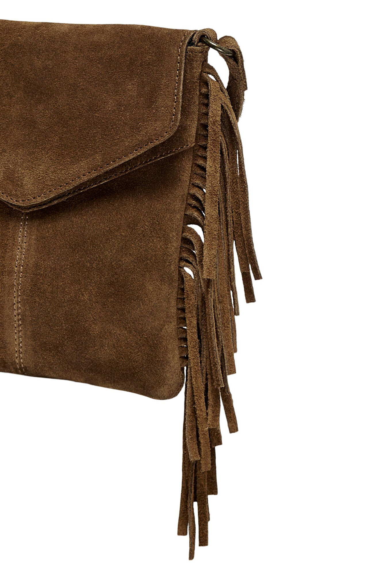 Bolsa transversal de couro