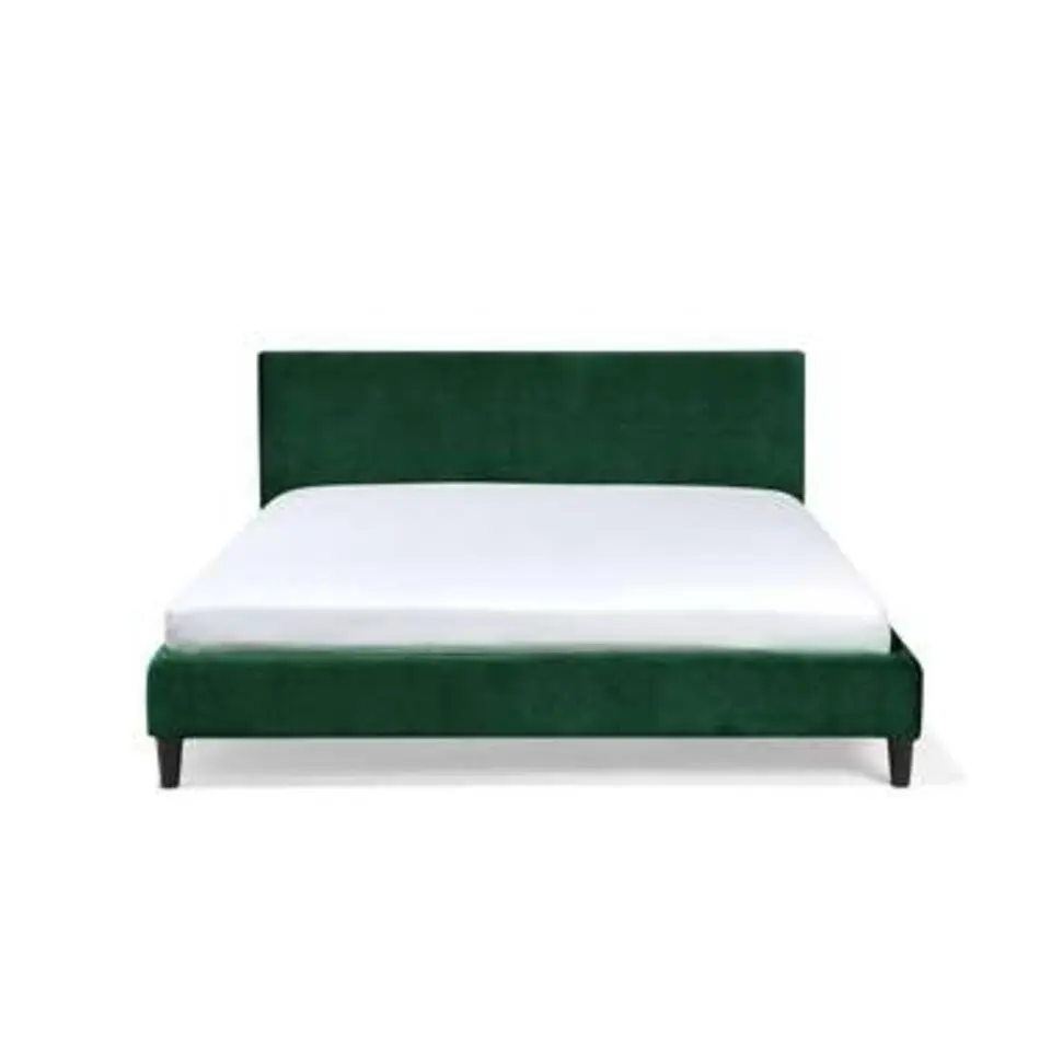 FITOU - Tweepersoonsbed - Groen - 180 x 200 cm - Fluweel