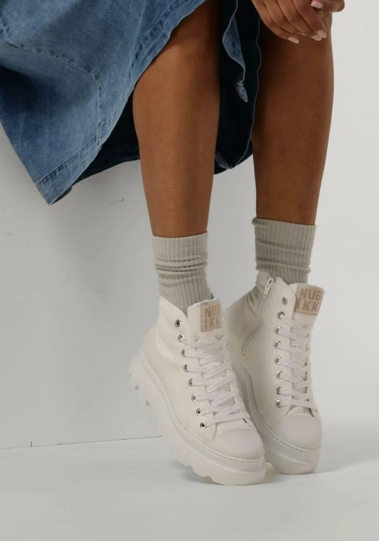 NUBIKK witte nubikk hoge sneaker monro charly