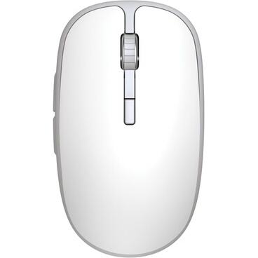 Souris Accsup rechargeable sans fils blanche bicolore - 2.4G & Bluetooth