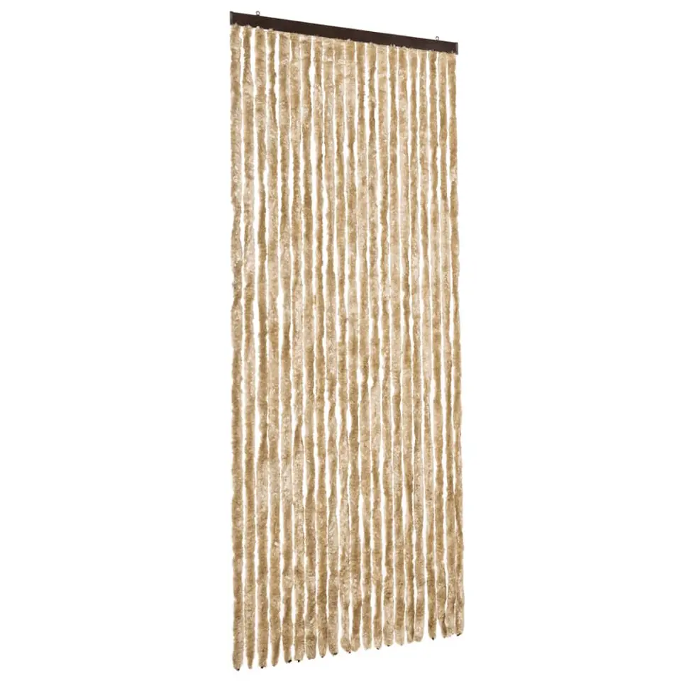 vidaXL - Insectengordijn - Beige - Polypropyleen - 90 x 220 cm