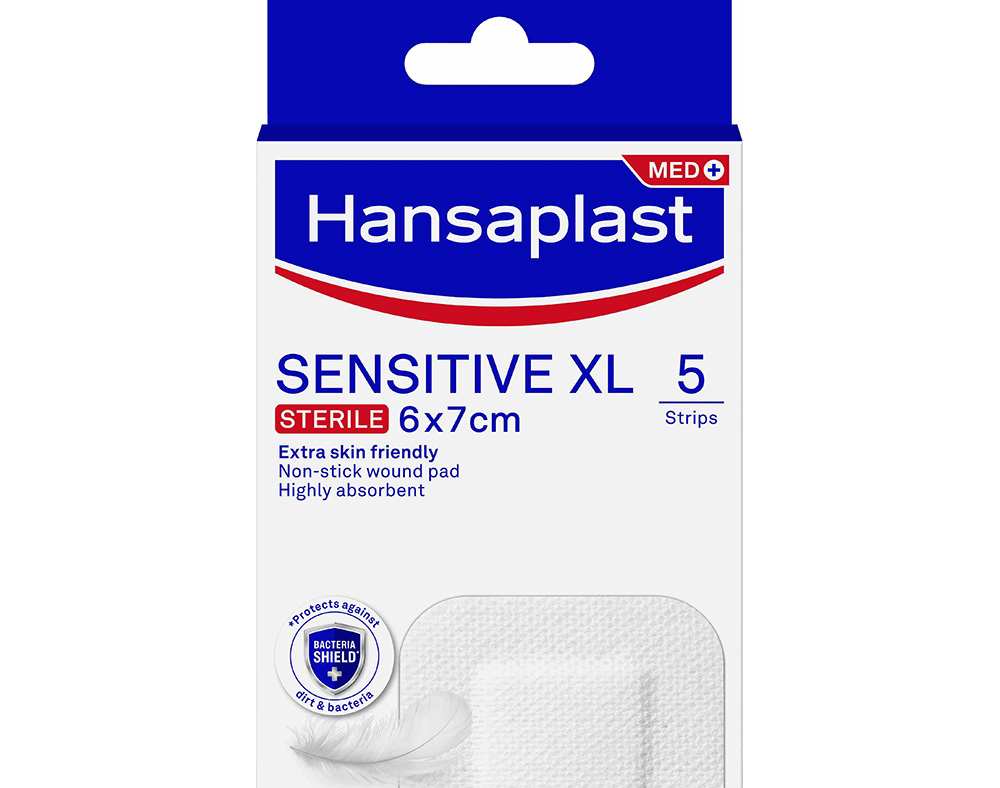 PENSOS HANSAPLAST MED SENSITIVE SILIC 6X7CM 5UN
