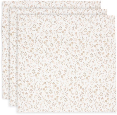 Jollein Musselinteppe 3-Pakk, Bloomy