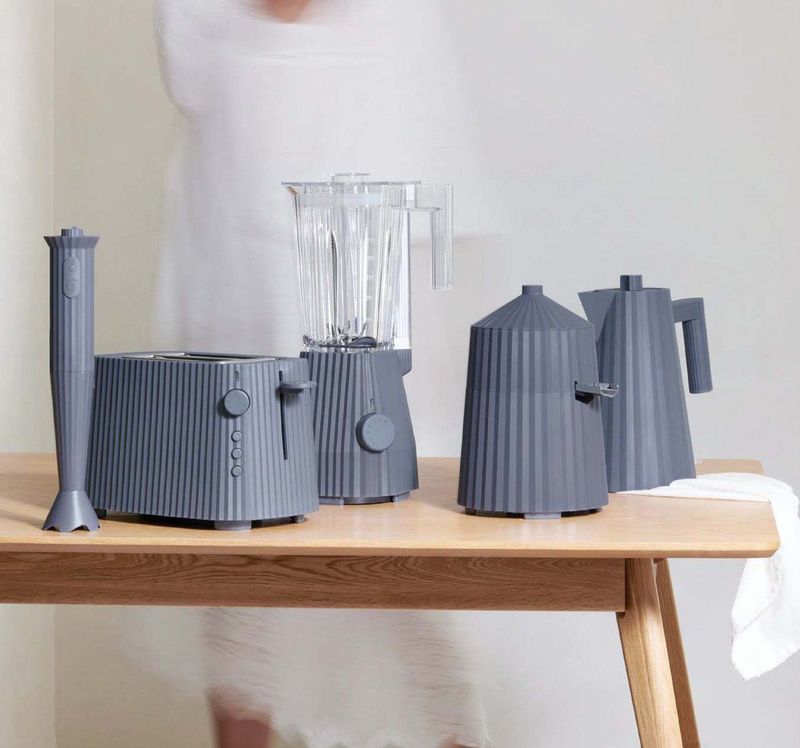 Alessi - Plissé - Waterkoker - Grijs - 1.7 Liter - Droogkookbeveiliging