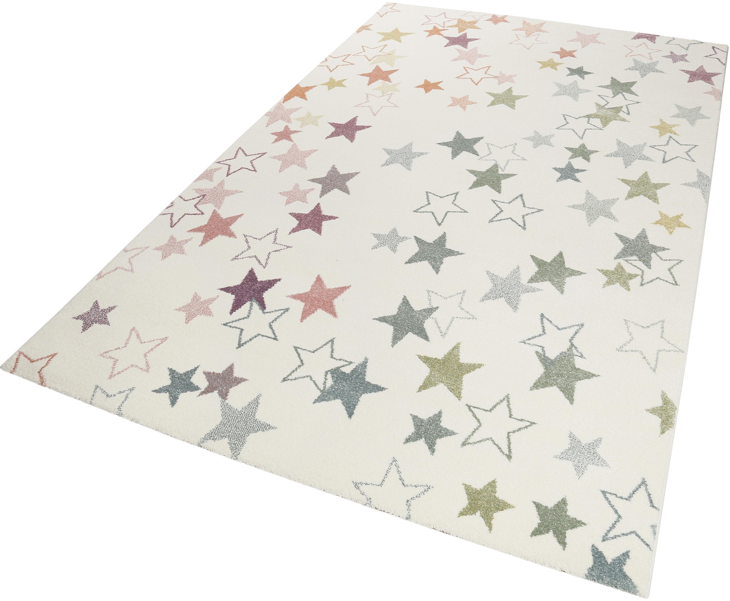Esprit Kinderteppich »Esterya  ESP-4636« rechteckig 13 mm Höhe Sterne Design, Kurzflor