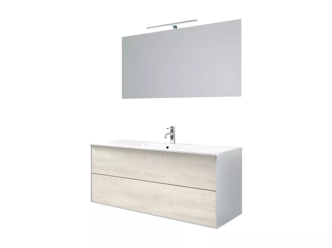 Ensemble de salle de bain 4 pièces IGEA chêne alaska