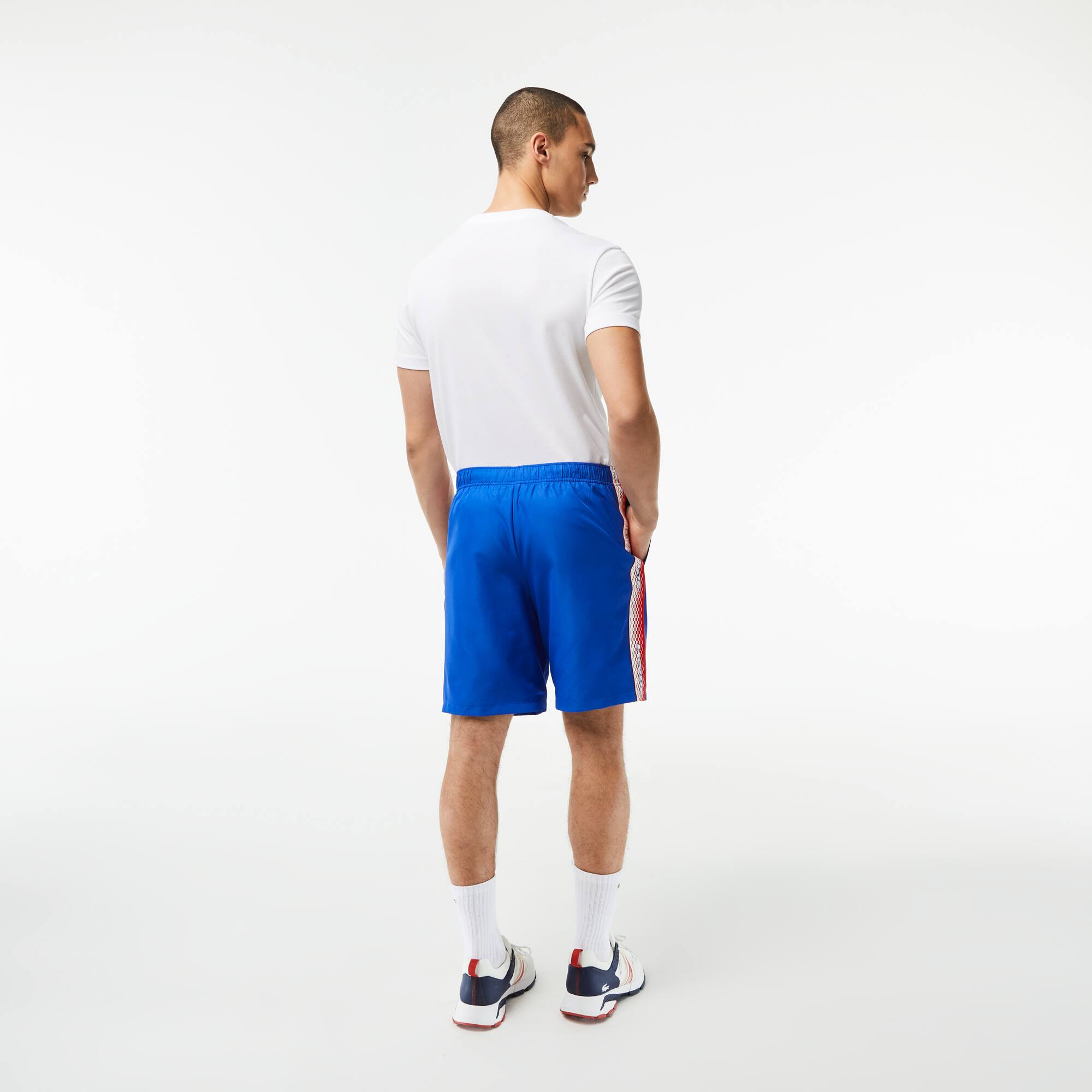 Herren LACOSTE TENNIS Shorts aus recyceltem Polyester Bermudas - Blau - Lacoste - Herren