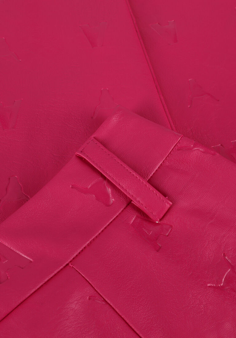 ALIX THE LABEL roze alix the label pantalon logo fo leather pants