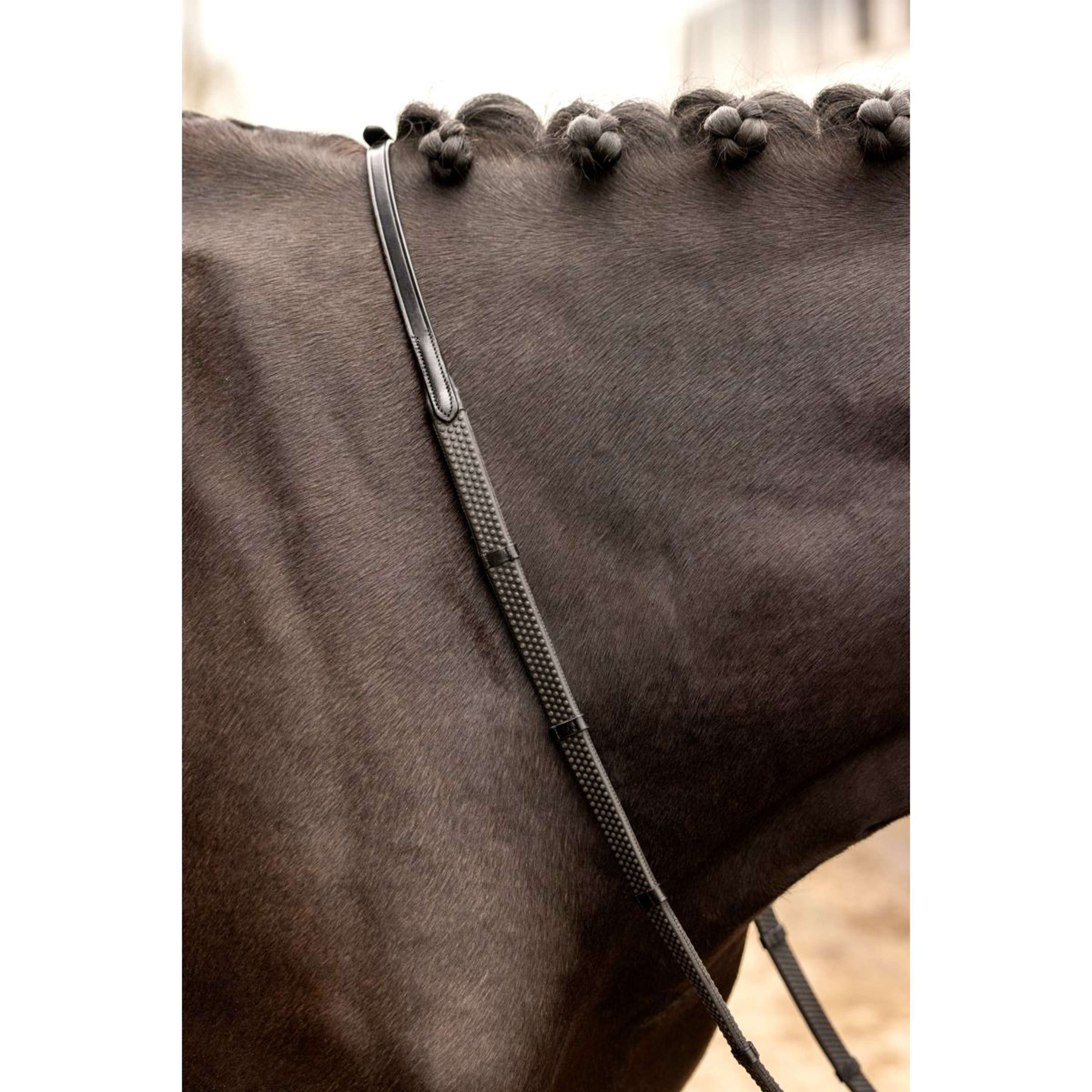LeMieux Teugels Arika Soft Rubber with Stopper Bruin/Brass