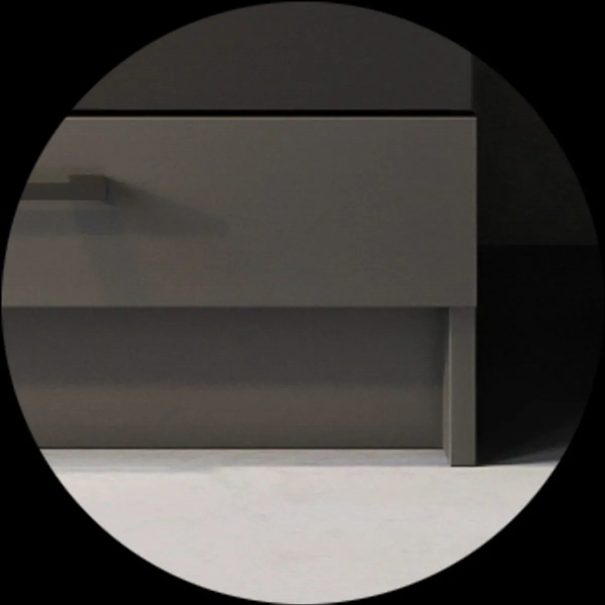 Pegane Cuisine Complète LUNA Graphite - 180/240 cm
