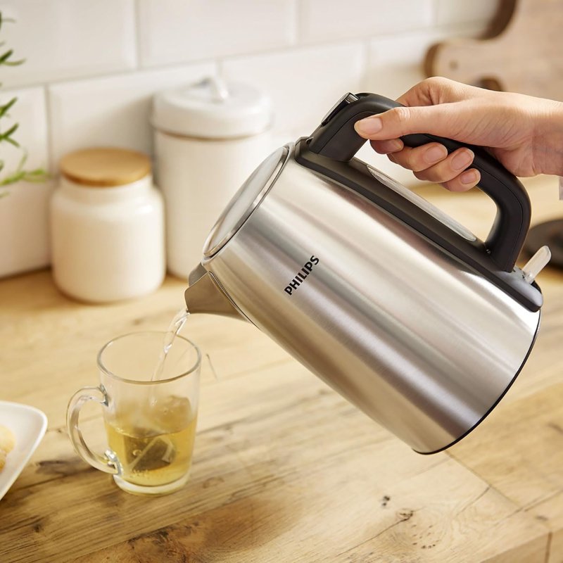 Bouilloire sans fil Philips 1,7 L acier