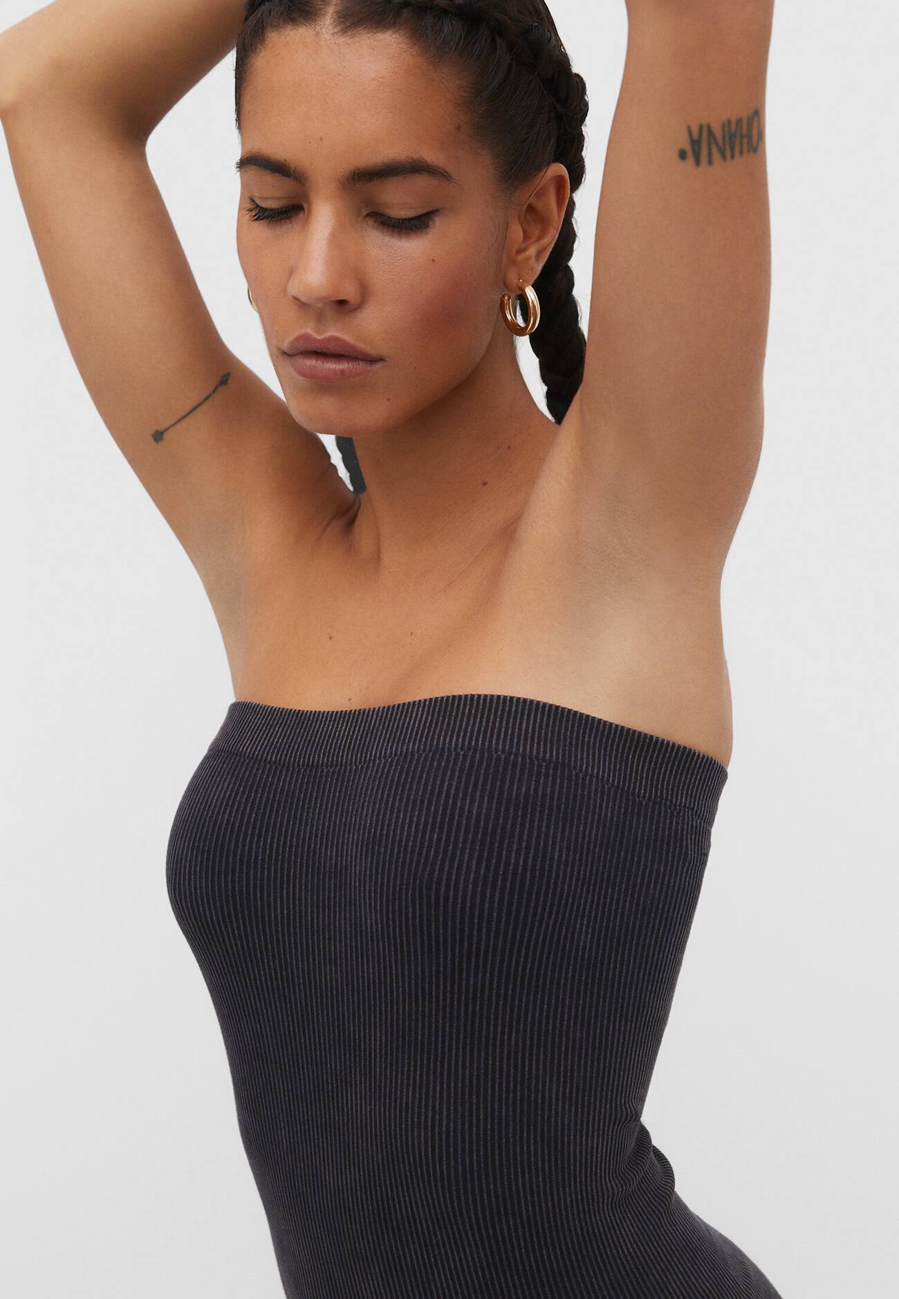 vestido com lavagem ácida