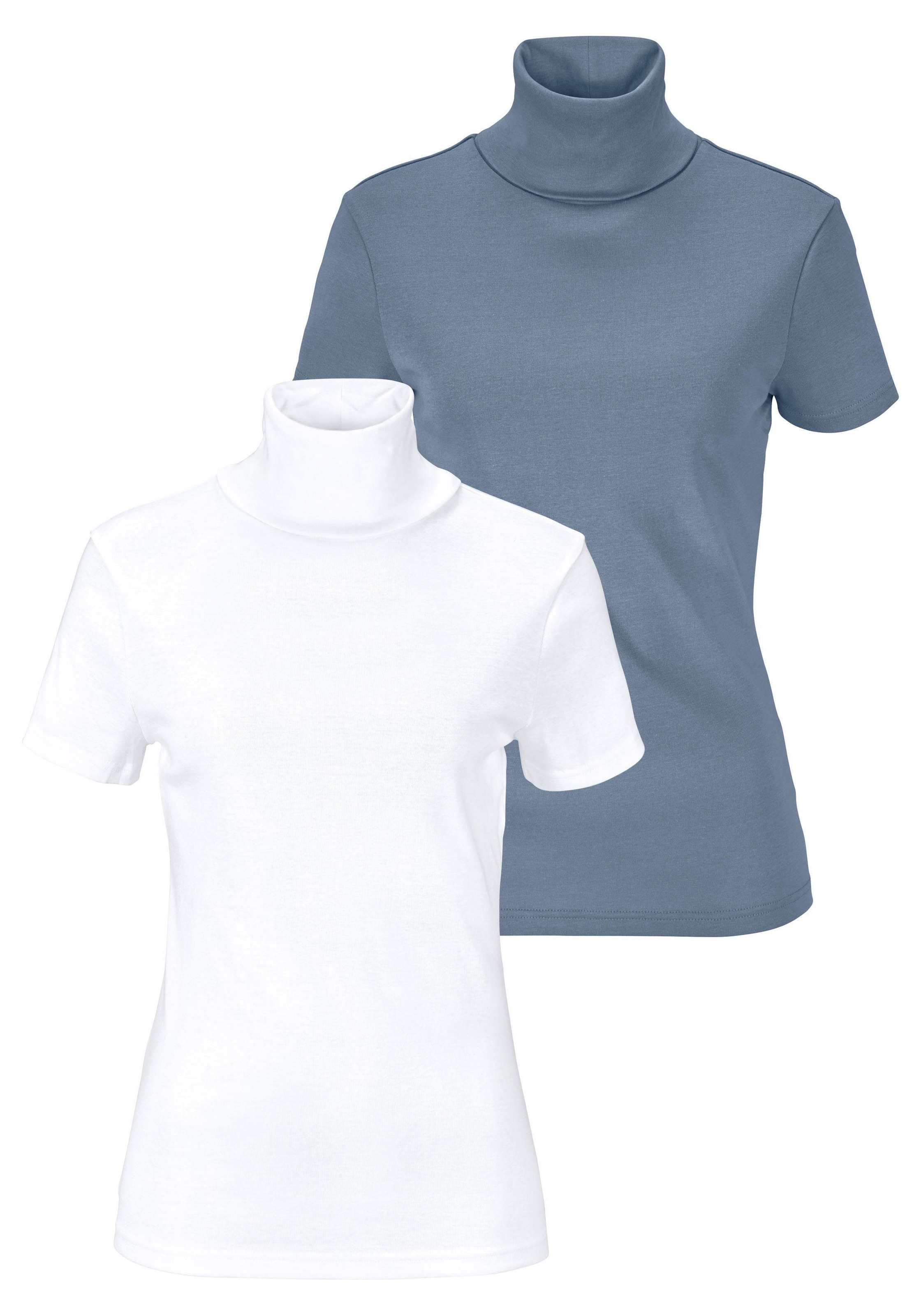 Flashlights Rollkragenshirt, 2 Stk. eng geschnitten,  aus elastischem Material,  im 2er-Pack