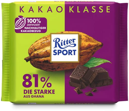 Ritter Sport 81% GHANA DIE STARKE