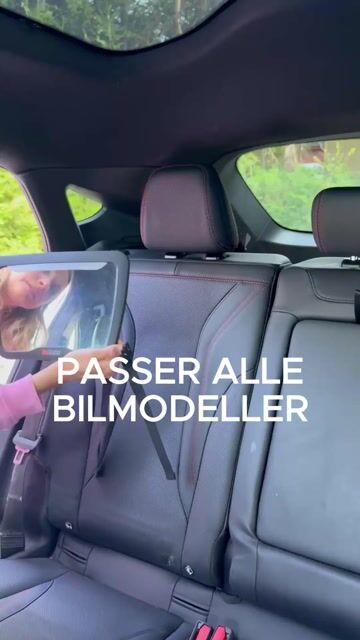 BeSafe Bilspeil Baby Mirror XL ² – m/ Fjernkontrollstyrt LED lys