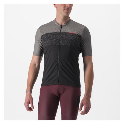 Maillot Manches Courtes Castelli Unlimited Entrata Noir/Gris