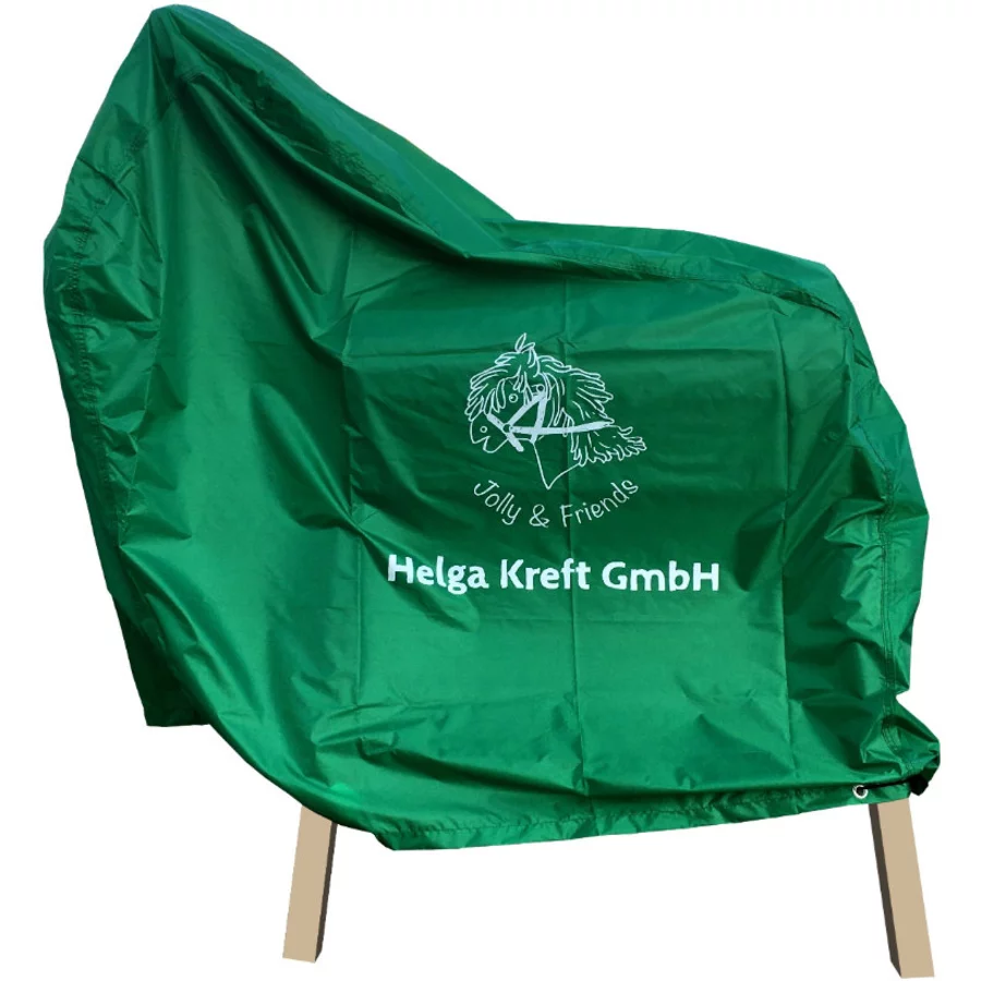 Helga Kreft Gartenpferd-Set Tamme, blau