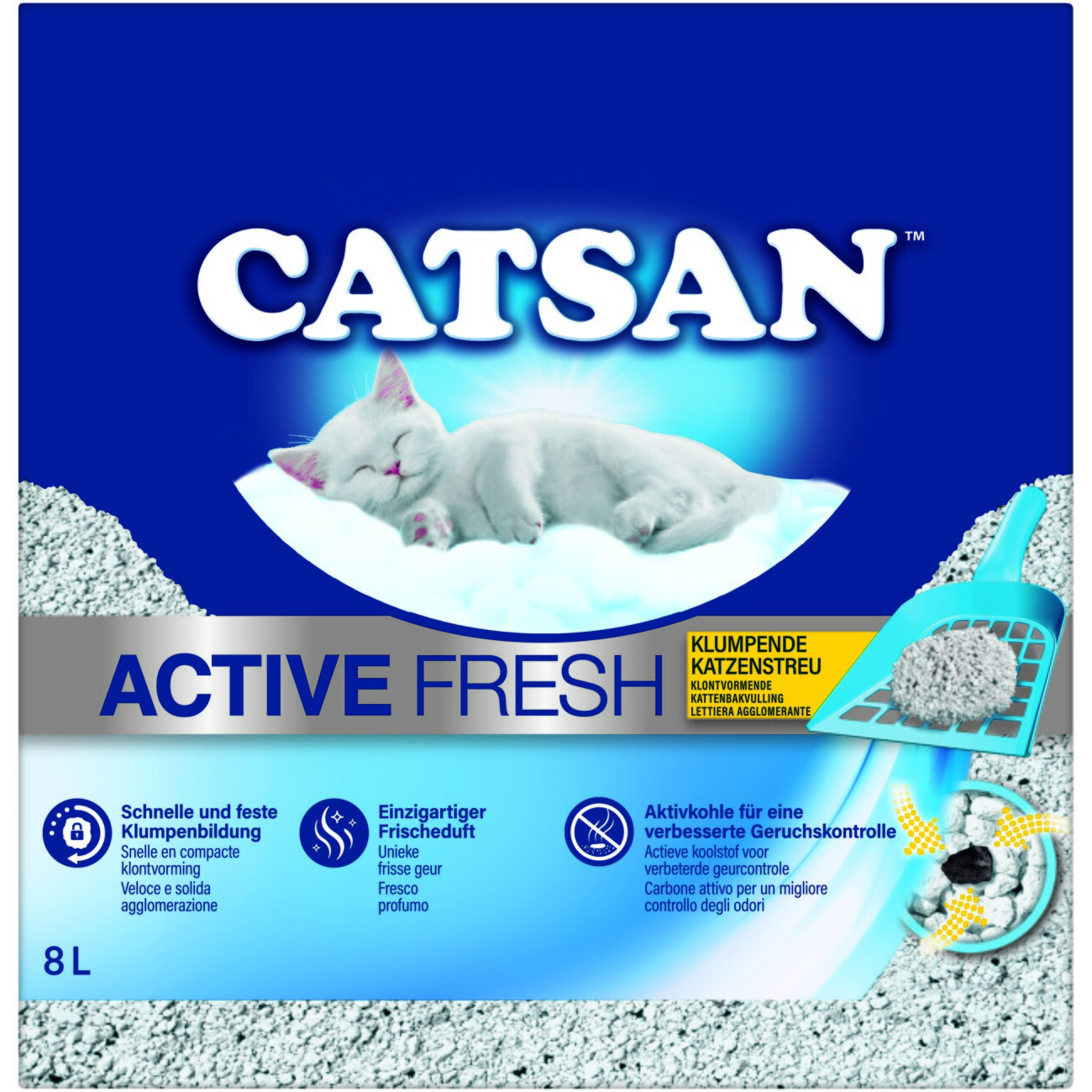 CATSAN Active Fresh Klumpstreu 8 l