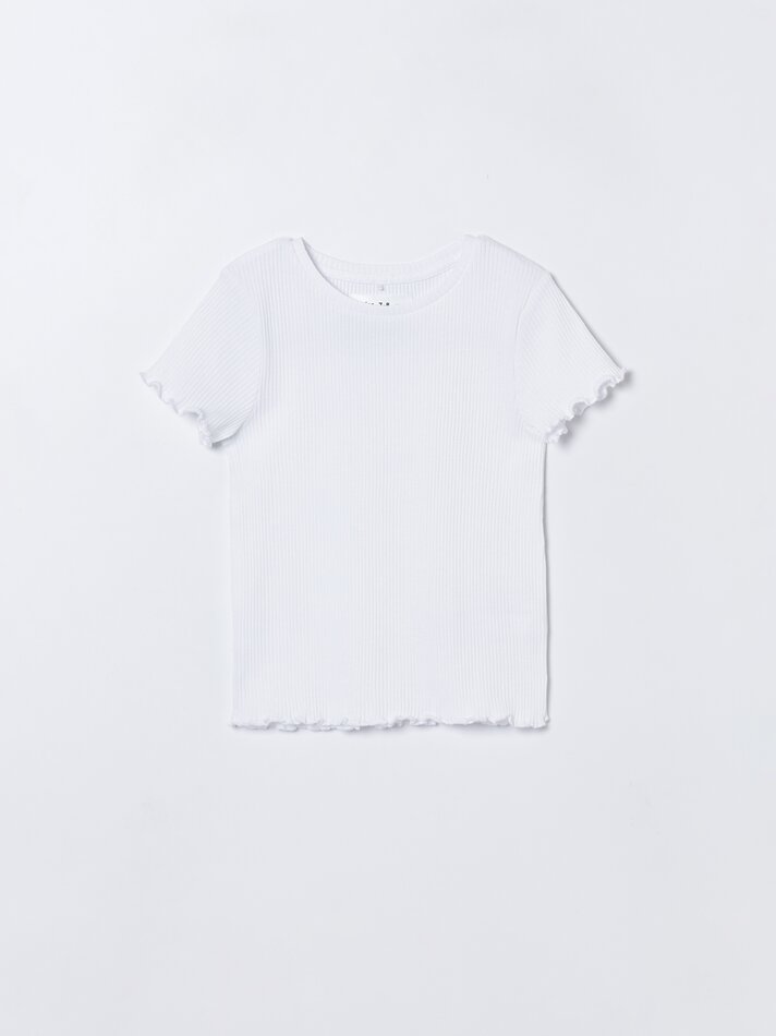 Conjunto de 2 camisetas caneladas - cor pêssego