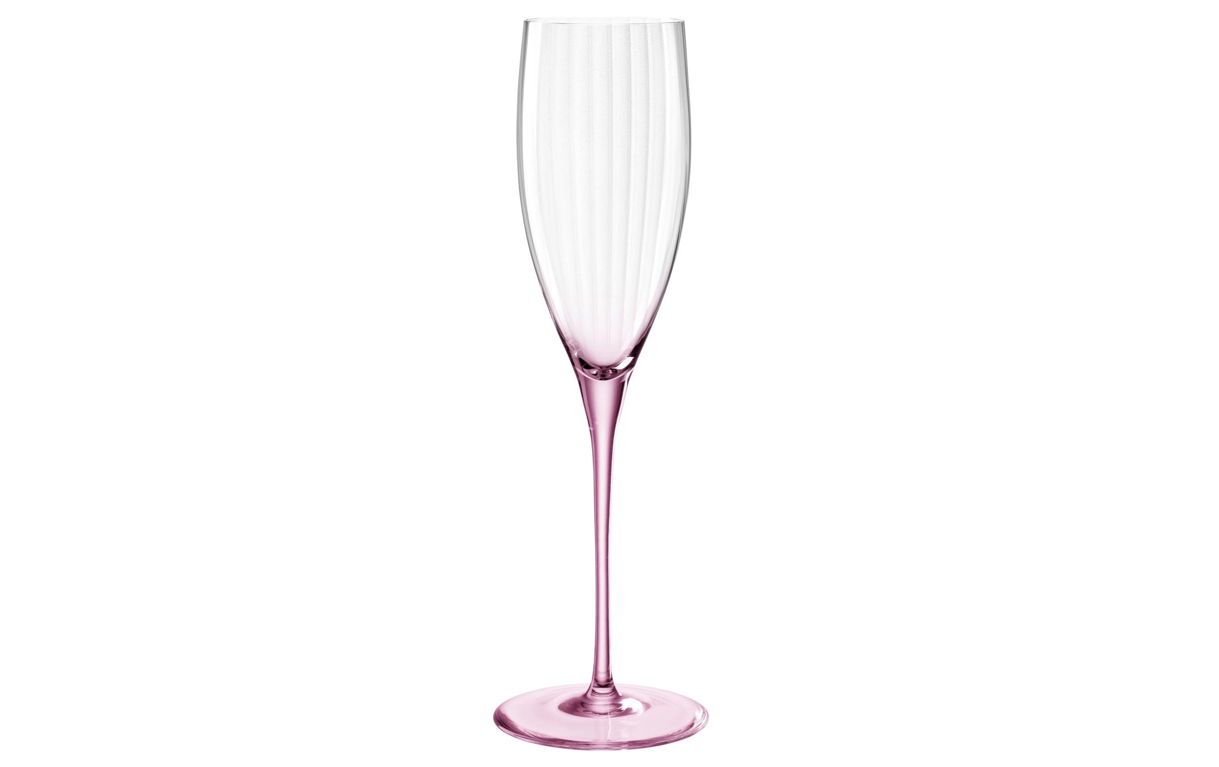 Sektglas Poesia 250 ml, 6 Stück, RosaGläser geeignet für Champagner oder Schaumweine