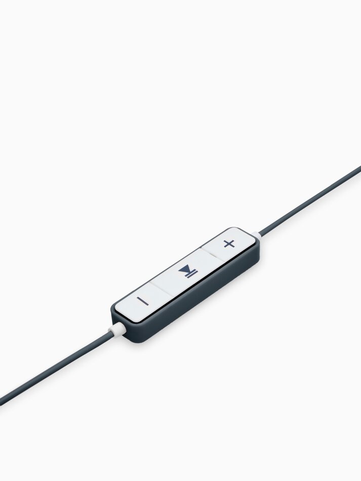 Fones de ouvido Bluetooth com microfone e controles de reprodução - Cinza