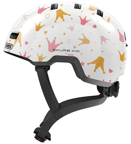 Abus Fahrradhelm - Skurb Kid - White Kronen