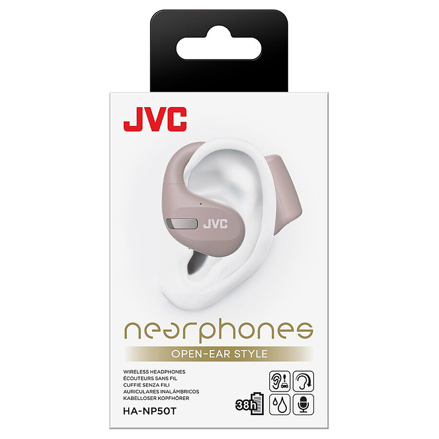 JVC HA-NP50T Beige - Casque sans fil