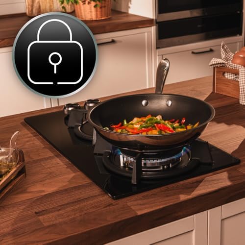 Cecotec Plaque à gaz Bolero Squad G 4200S Glass Black. Plaque à gaz avec 4 feux, finition verre noir, puissance 8000W, grilles individuelles et allumage électrique avec sécurité des vannes. : Cuisine et Maison