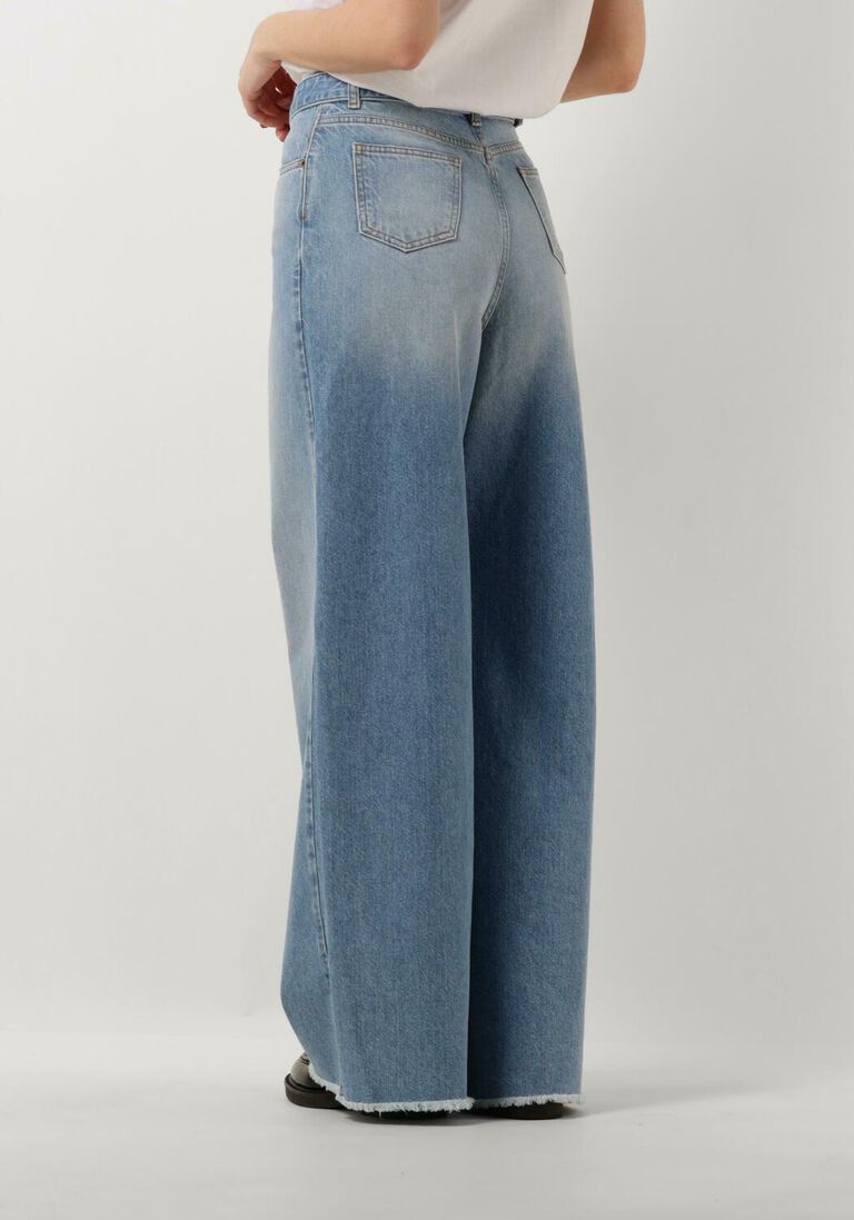 TWINSET MILANO blauwe twinset milano straight leg jeans woven trousers