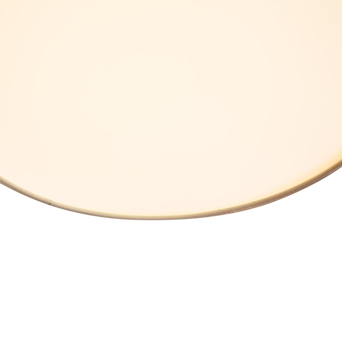 Smart plafondlamp beige 35cm incl. LED en afstandsbediening - Flat drum