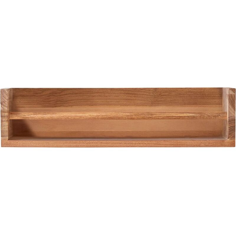 Etagère murale en bois de teck Ugo H 15 x L 60 x P 20 cm