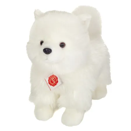 Teddy Hermann Zwergspitz weiß stehend 35 cm