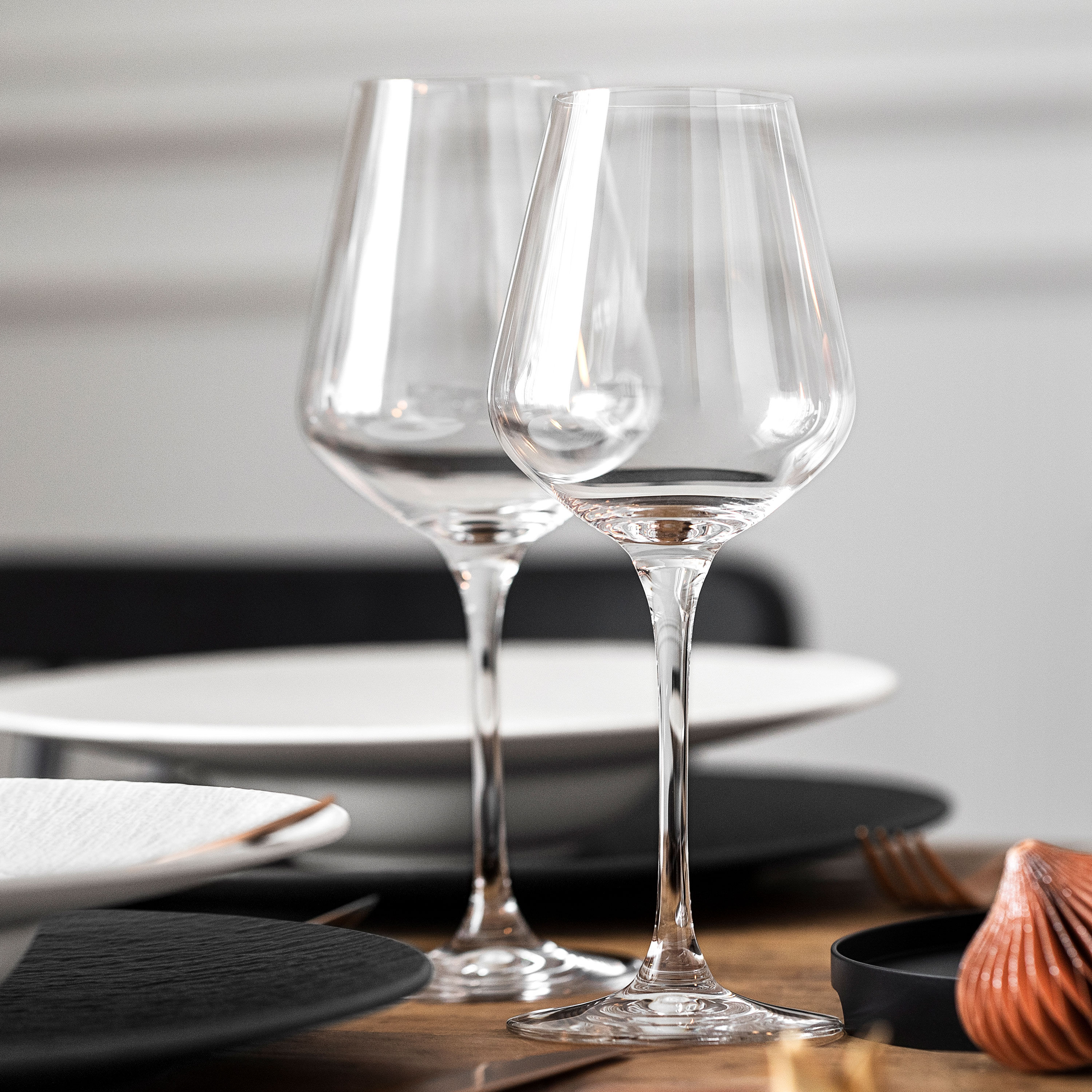 La Divina Red wine glass Clear, 6.8 oz, crystal glass