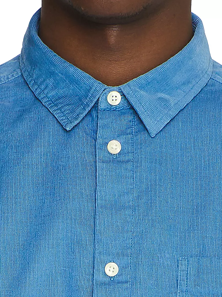 KNOWLEDGE COTTON APPAREL Hemd Regular Fit hellblau