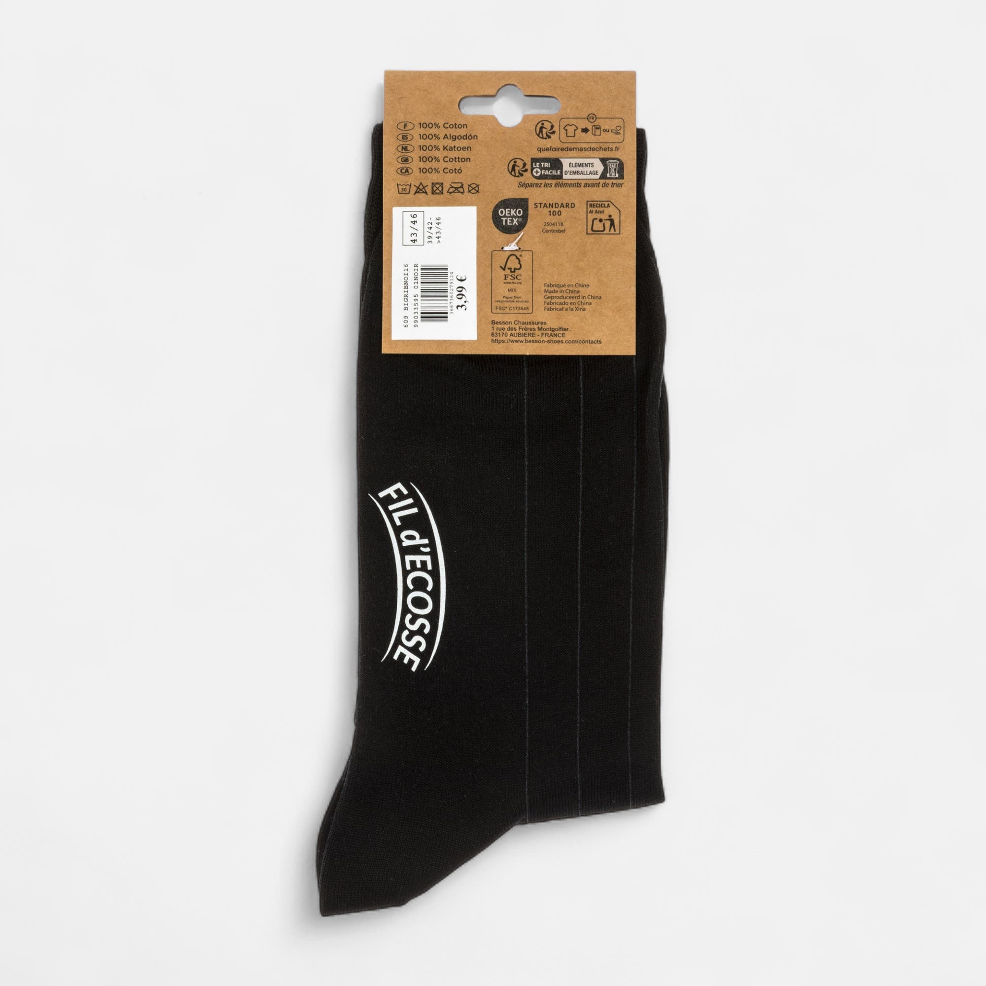 Chaussettes Homme noir