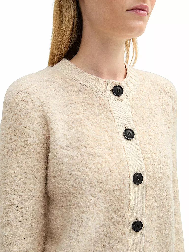 TOM TAILOR Strickjacke creme