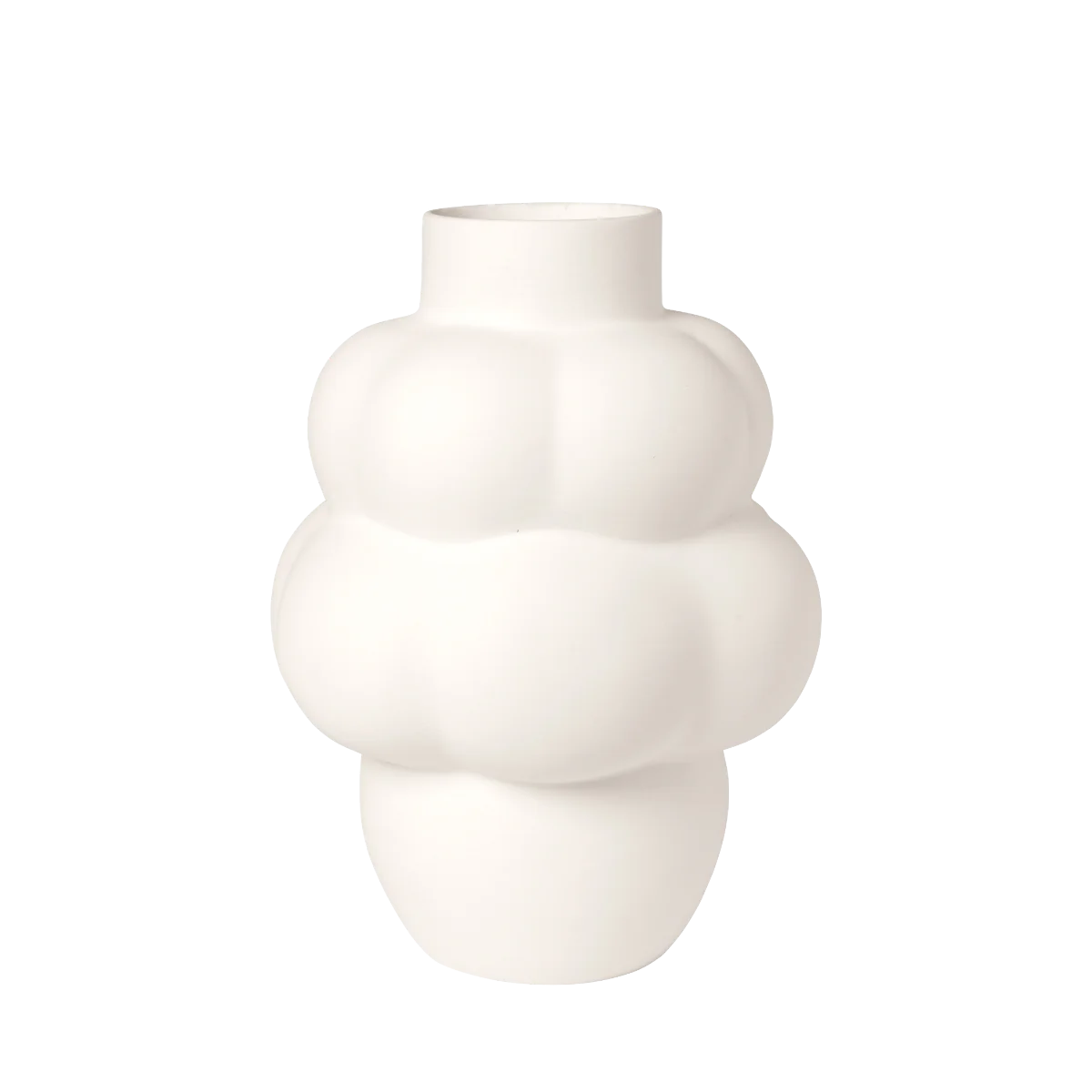 Louise Roe  Balloon vase #04 keramik, raw white - H:32 cm.