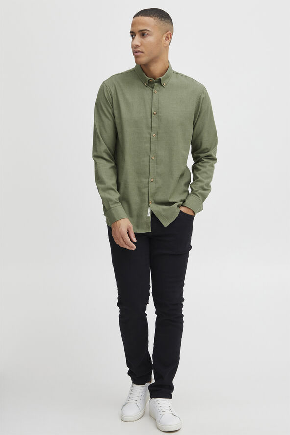 !Solid SDPete SH Shirt Dusty olive melange