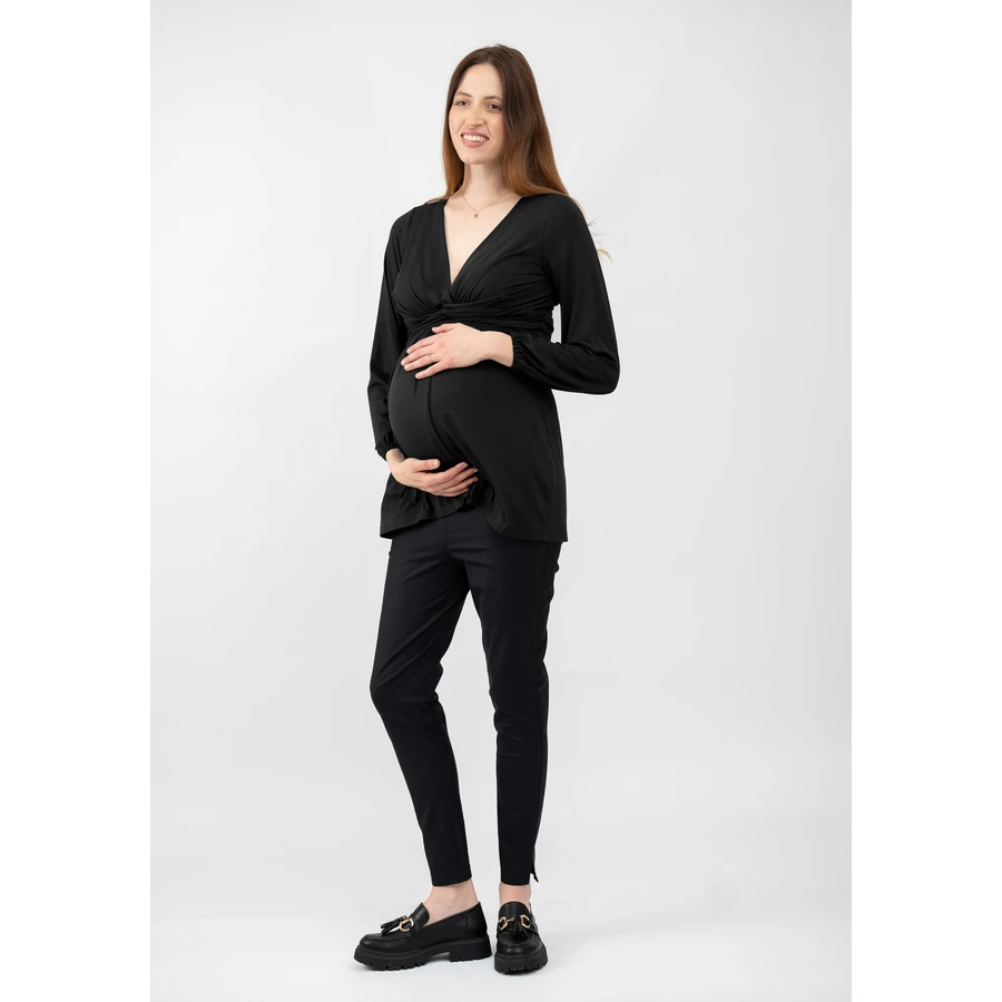 Cool Mama Umstands- und Stillbluse 2 in 1 SCHWARZ